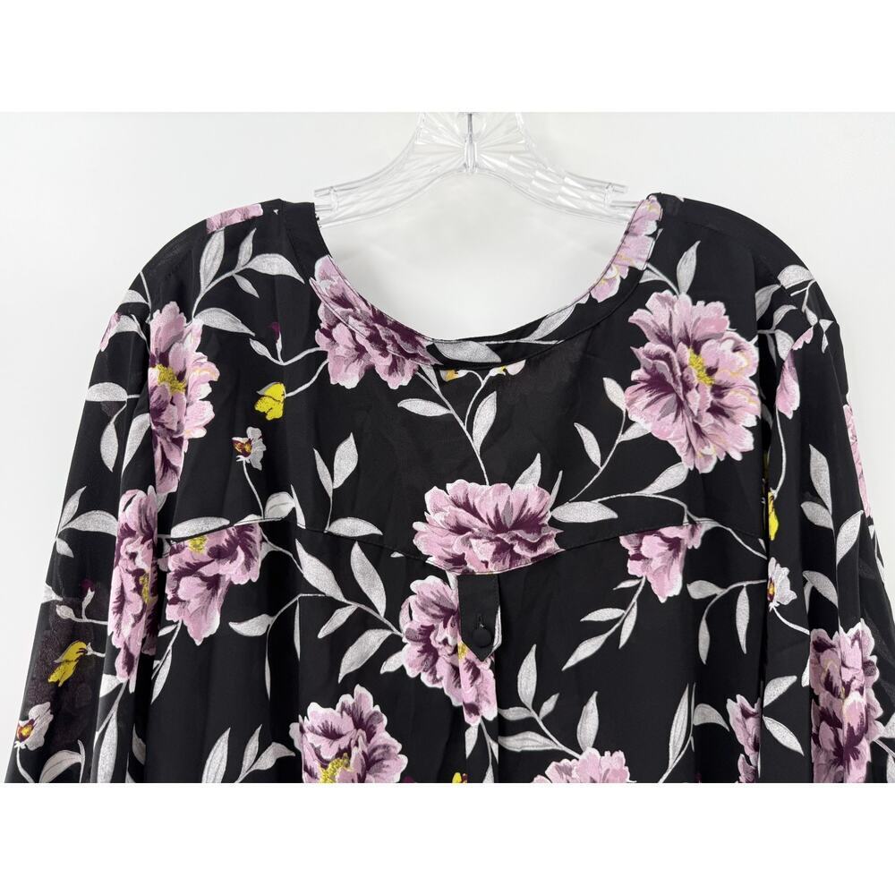 Torrid Women's Multicolor V-Neck Floral Blouse Plus Size 5 NWT - Picture 7 of 7